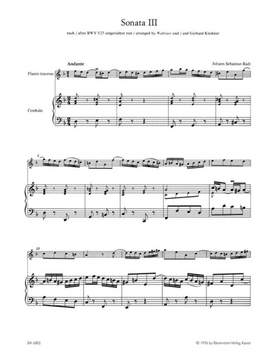 Bach: Sechs Sonaten 2 /Fl+cemb