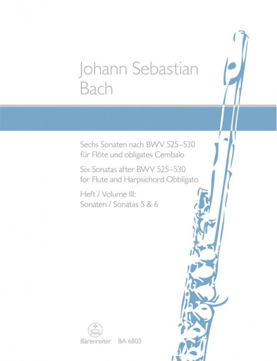 Bach: Sechs Sonaten 3 /Fl+cemb