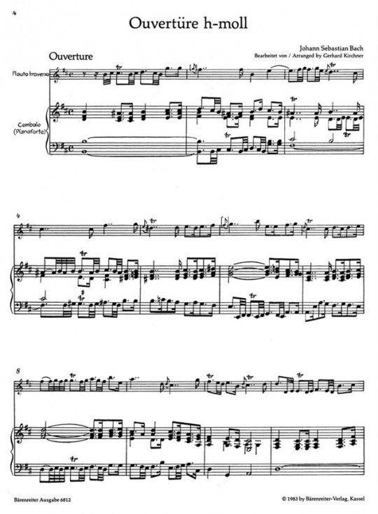 Bach: Svit h-moll - Fl+Pi