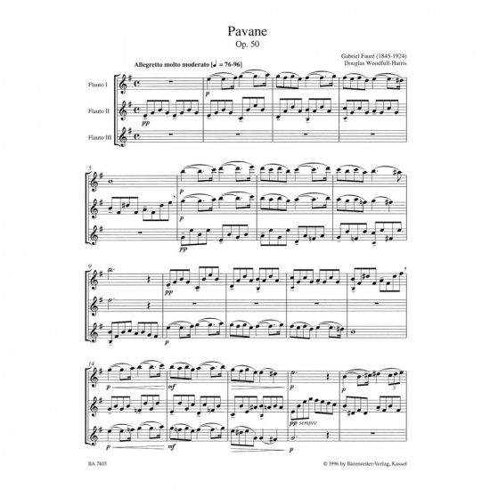 Fauré: Pavane för 3 flöjter