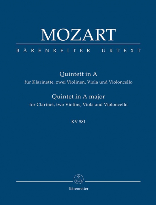 Mozart: Clarinet Quintet K581 Study Score