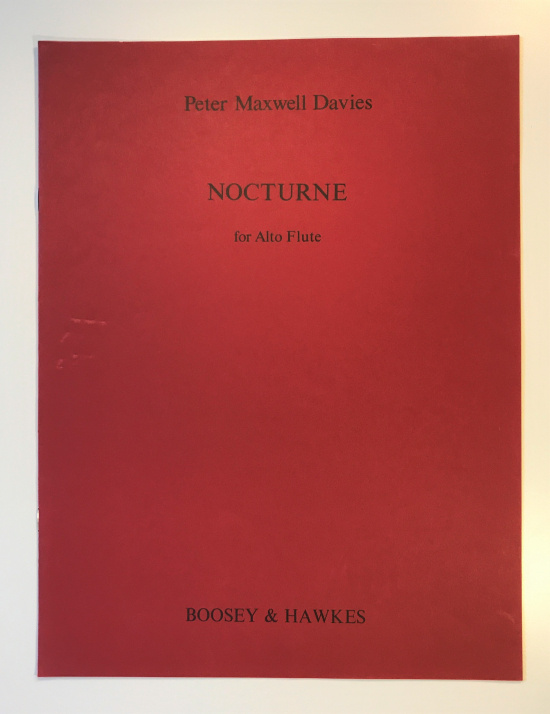 Maxwell Davies: Nocturne for Alto Flute