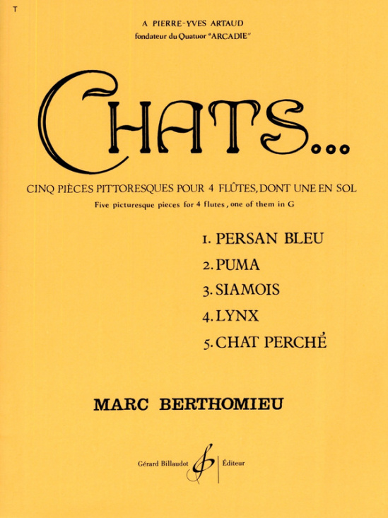 Berthomieu: Chats /4 fl