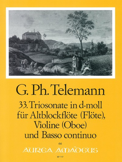 Telemann: Triosonate d-Moll TWV 42:d7 för altblockflöjt, violin och bc.