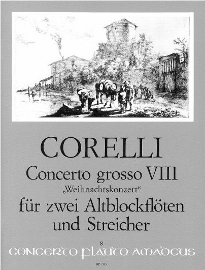 Corelli: Concerto grosso op. 6/8 för två altblockföjter, stråkar och bc