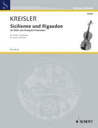 Kreisler: Sicilienne und Rigaudon för violin och piano
