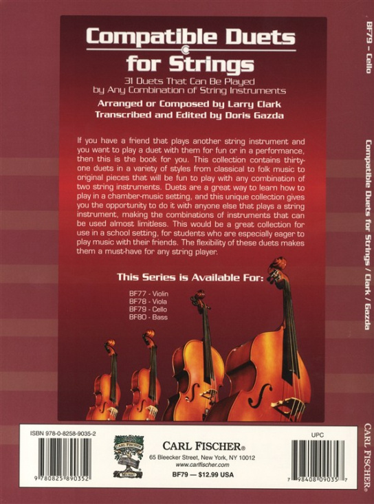 Compatible Duets For Strings cello
