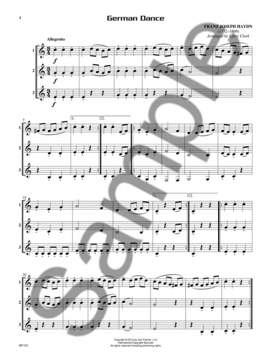 Compatible Trios For Winds Horn i F