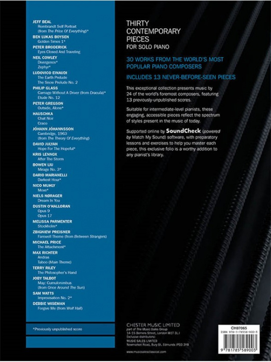 Thirty Contemporary Pieces for Solo Piano