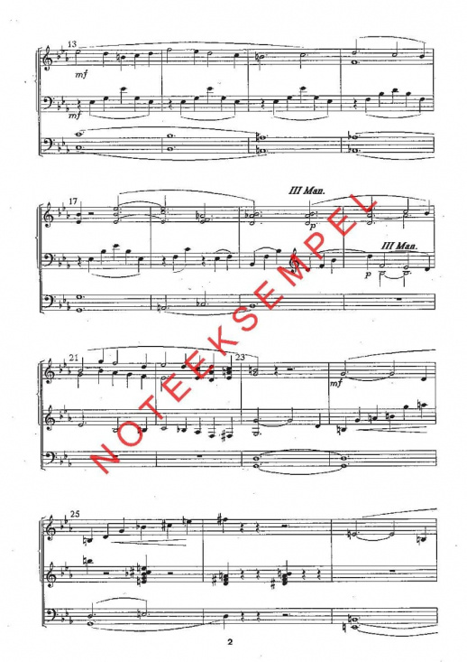 Elfrida Andrée: Symfoni nr 2 i Eb-dur för orgel och messingblåsare (orgelstämma)