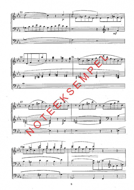 Elfrida Andrée: Symfoni nr 2 i Eb-dur för orgel och messingblåsare (orgelstämma)