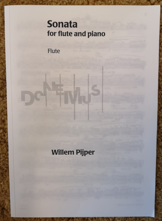 Willem Pijper: Sonata (för flöjt och piano) Flöjtstämma