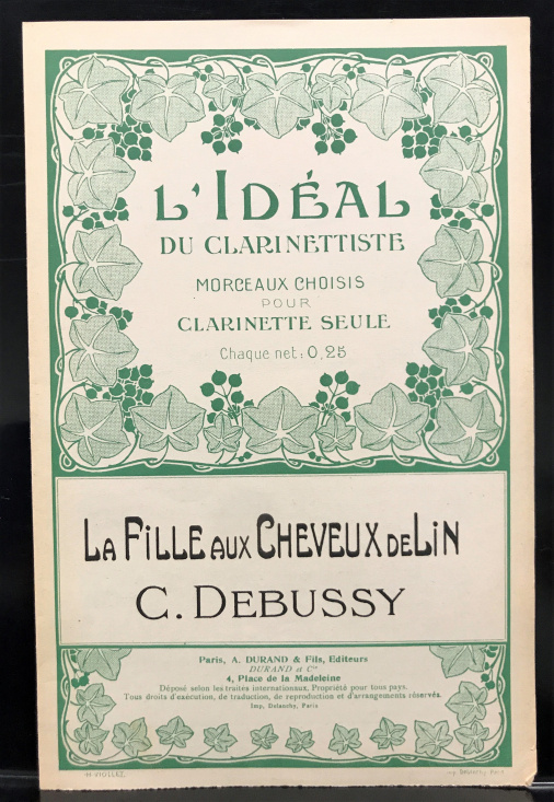 Debussy: La fille aux cheveux de lin Klarinettsolo