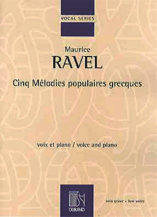 Ravel: Cinq Melodies Populaires Grecques (alt)
