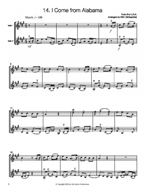 Folk Music for Violin Duo – Vol 2