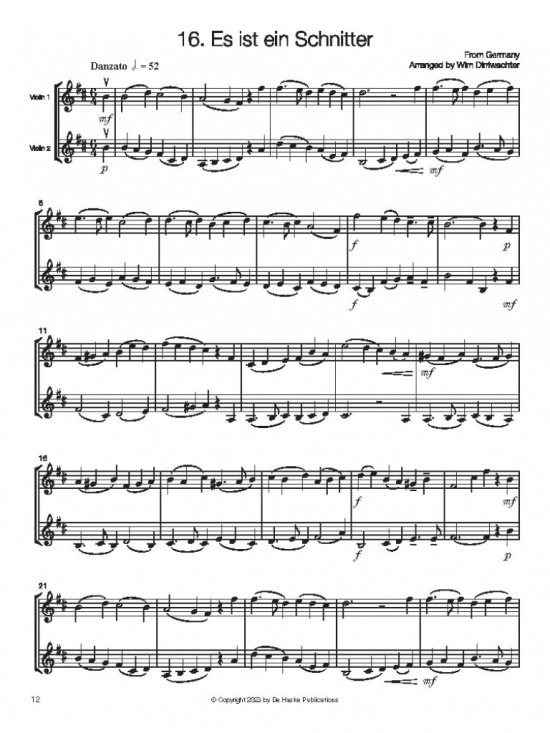 Folk Music for Violin Duo – Vol 2