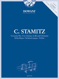 Stamitz: Konsert 3 B-dur Kl+CD