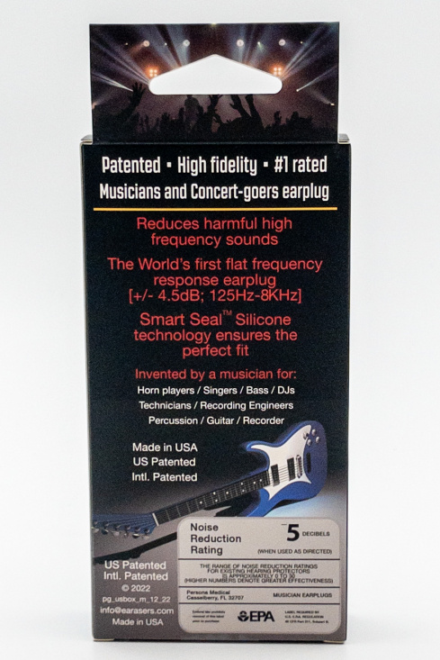  Hörselskydd EARasers Musicians Plug 19 dB Small