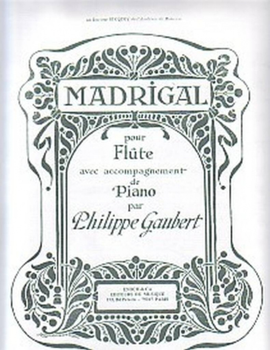 Gaubert: Madrigal Flöjt+piano
