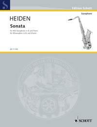 Heiden: Sonata - Altsax + Pi
