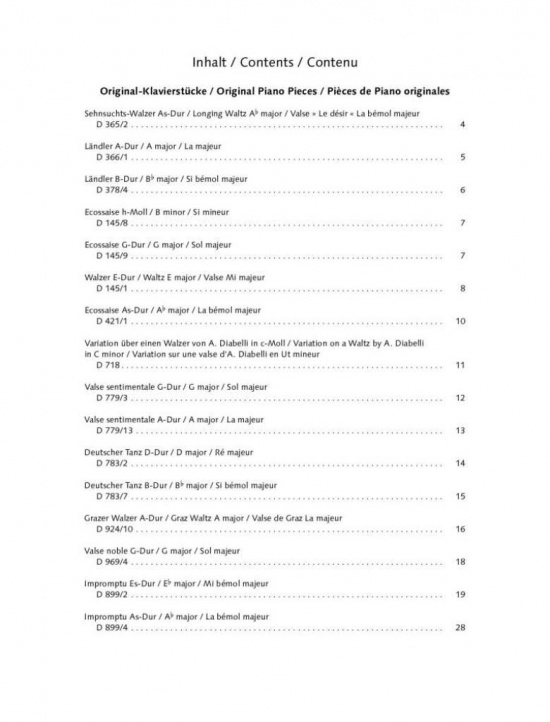 Best of Schubert 30 Famous Pieces for Piano 