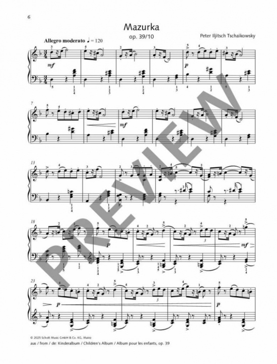 Best of Tschaikowsky 30 Famous Pieces for Piano 