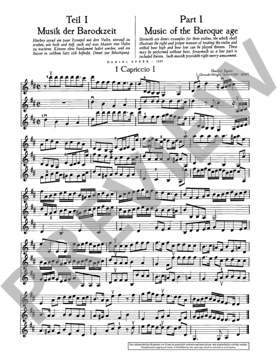 Doflein: Triobuch 3, Fortschreitende Stücke für 3 Geigen