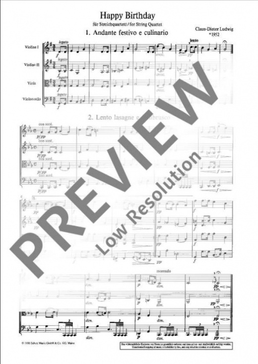 Happy Birthday Stråkkvartett