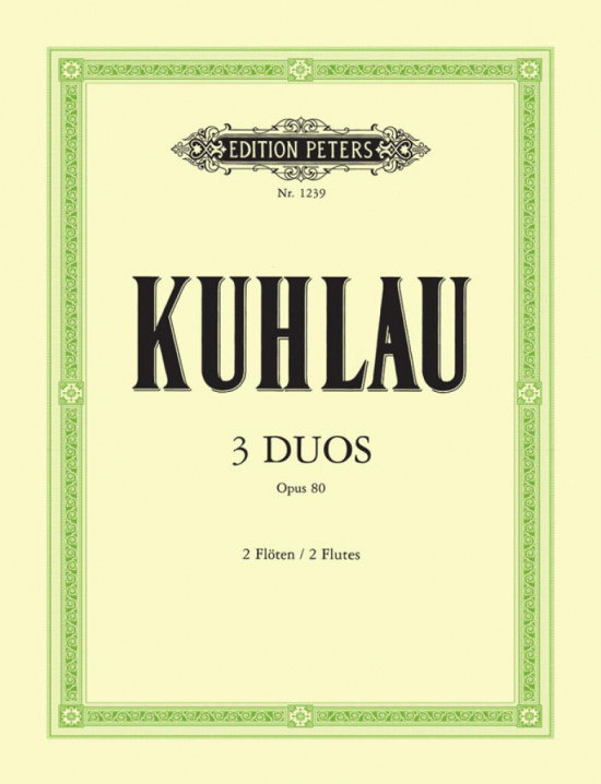 Kuhlau: 3 Duos op 80 /2 Fl