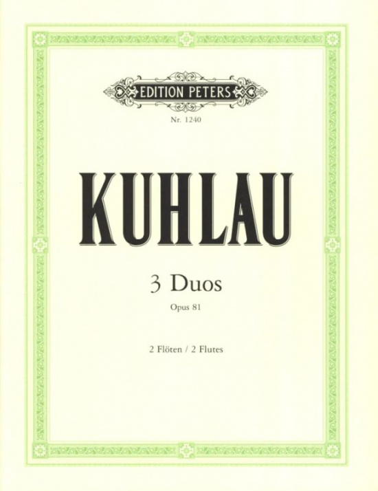 Kuhlau: 3 Duos op 81 /2 Fl