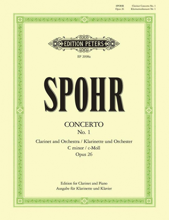 Spohr: Konzert 1 c op.26 - Kl+Pi