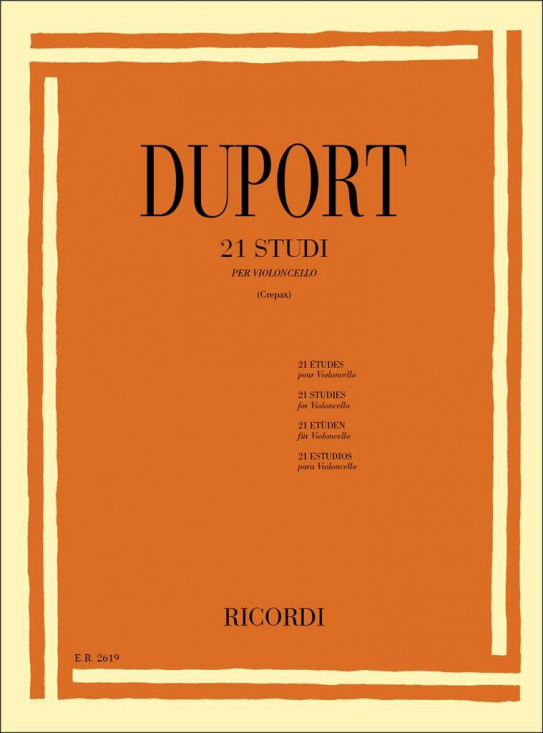 Duport: 21 Studi per violoncello