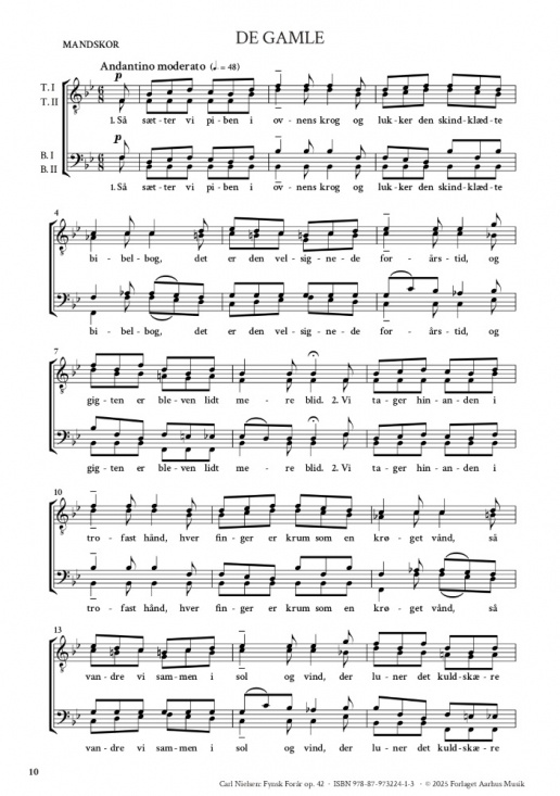 Carl Nielsen: Fynsk forår op. 42 Körstämma