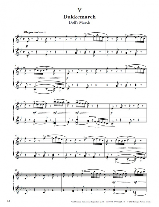 Carl Nielsen: Humoreske-Bagateller för piano op 11