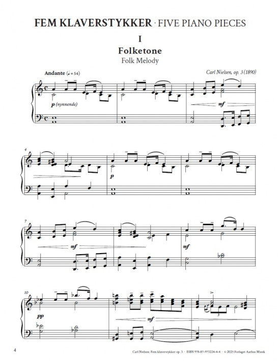 Carl Nielsen: Fem klaverstykker op. 3