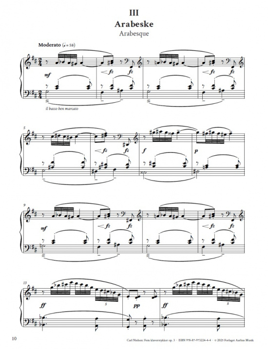 Carl Nielsen: Fem klaverstykker op. 3