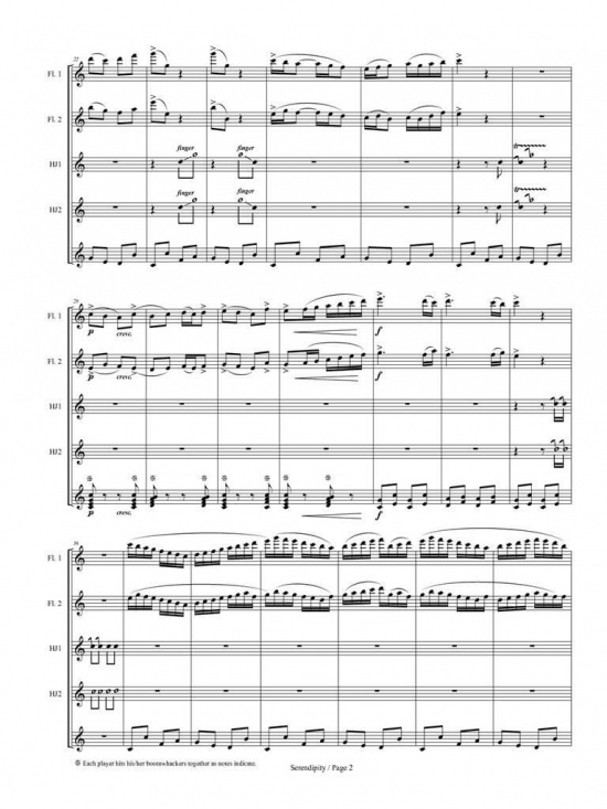 Cameron Pearce: Serendipity for Flute Choir