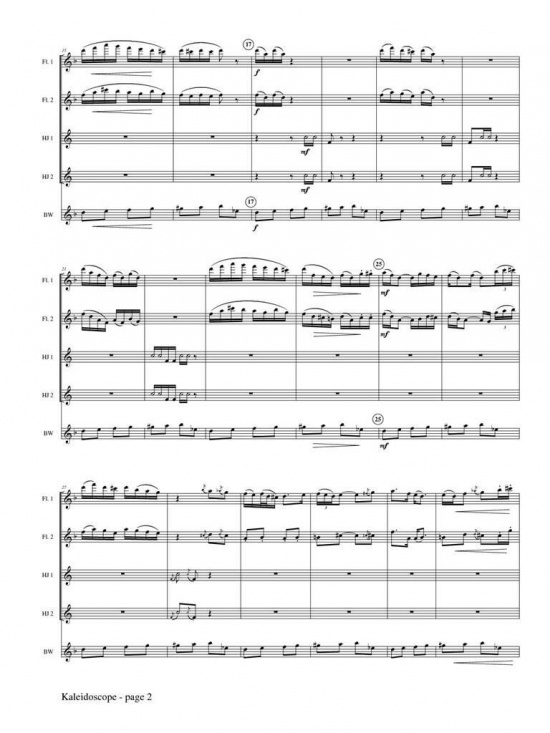 Cameron Pearce: Kaleidoscope for Flute Choir and boomwhackers