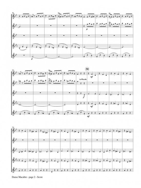 Saint-Saëns: Danse Macabre for Flute Quintet