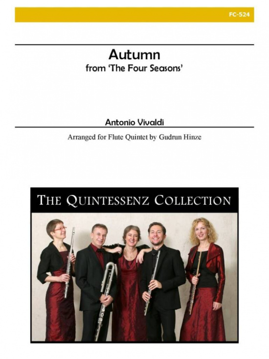 Vivaldi: Autumn from the Four Seasons for flute quintet
