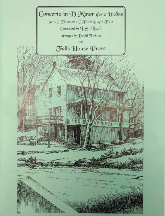 Bach: Concerto In D Minor (for 2 violins) for 3 C flutes or 2 C flutes & Alto flute