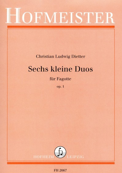 Dietter: 6 små duetter Op 1 Fagott