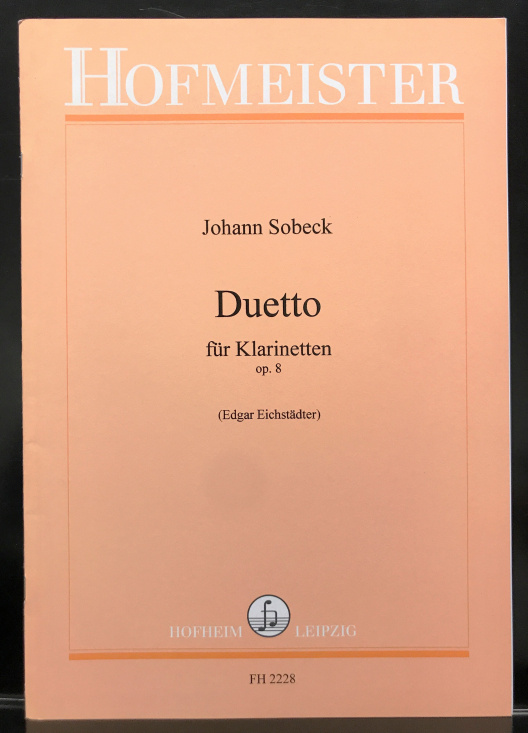 Sobeck: Duetter för klarinett