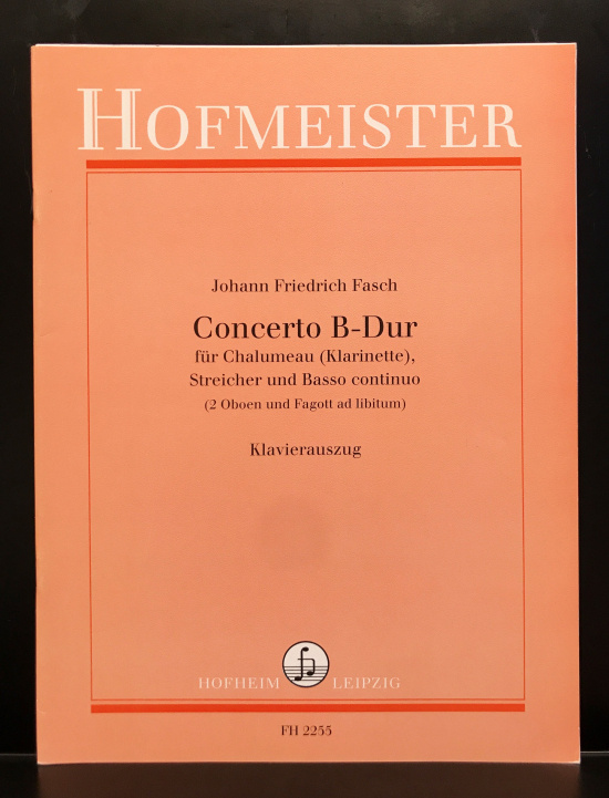 Fasch: Concerto B-Dur  - Kl+Pi