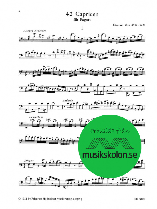 Ozi: 42 capricer Fagott