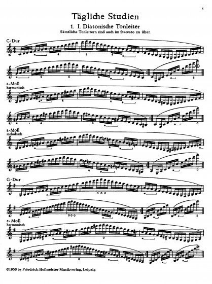 Bärman: Tägliche Studien opus 63 -Kl