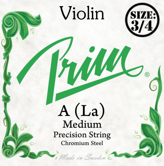 Violinsträng Prim A grön 3/4