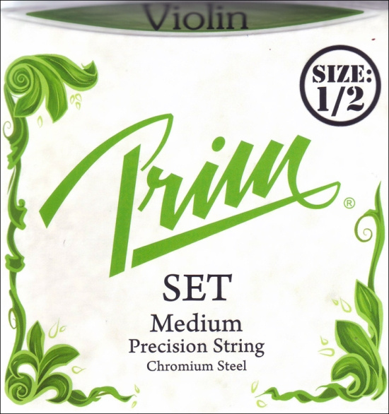 Violinsträngar Prim grön set 1/2