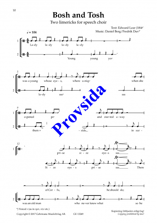 5 funny pieces for the young choir