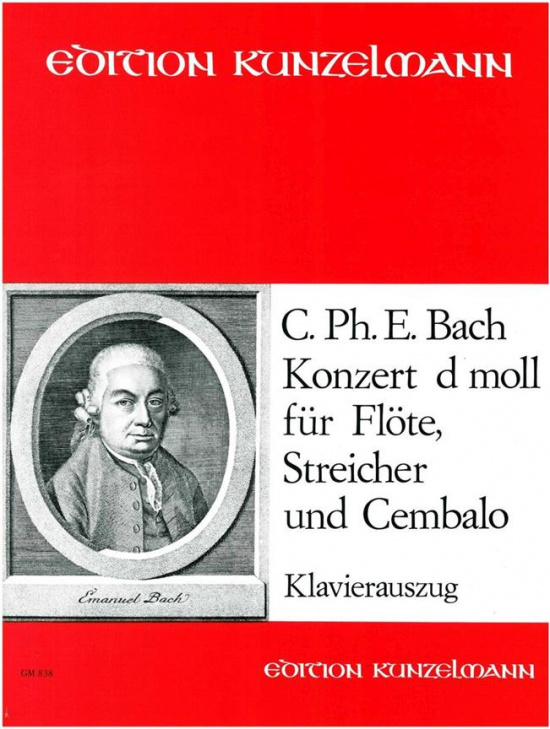 Bach  CPE: Konsert d-moll /Fl+pi